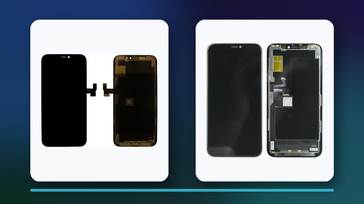 Чотири дисплейні модулі для iPhone 11 Pro різних каталожних класів