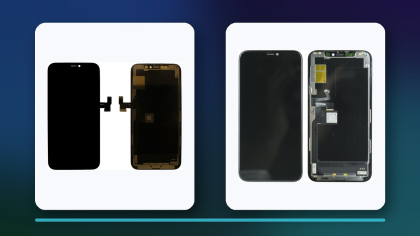 Чотири дисплейні модулі для iPhone 11 Pro різних каталожних класів