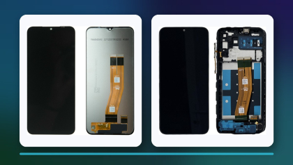 Дисплейні модулі Samsung Galaxy A14 з позначками Service Pack та Original (OEM)