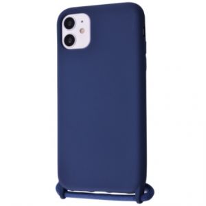Чохол (Lanyard Case) для iPhone 11 зі шнурком Blue Cobalt
