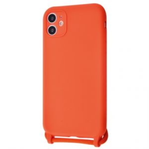 Чохол (Lanyard Case) для iPhone 11 зі шнурком Orange