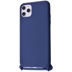 Чохол (Lanyard Case) для iPhone 11 Pro Max зі шнурком Blue Сobalt