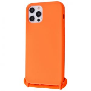 Чохол (Lanyard Case) для iPhone 12 Pro Max зі шнурком Orange