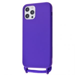 Чохол (Lanyard Case) для iPhone 12 Pro Max зі шнурком Ultramarine