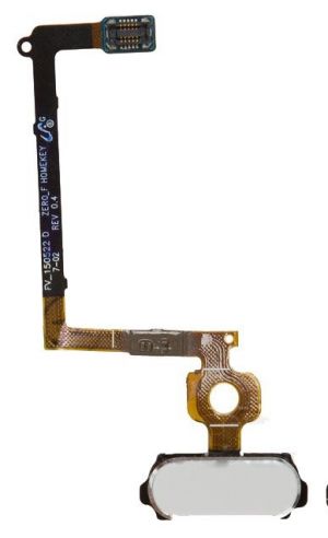 Шлейф Samsung Galaxy S6 SM-G920 Home button White, Уцінка