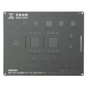 Трафарет BGA MEGA-IDEA 208 для Samsung Exynos 1280 / E8825 CPU / Galaxy A33 5G / A53 5G / M33