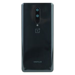Задня частина корпусу OnePlus 8 Onyx Black (з склом камери)
