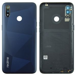 Задня частина корпусу Oppo Realme 3 (RMX1825 / RMX1821) Black (з склом камери)