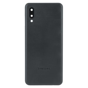 Задня частина корпусу Samsung Galaxy A02 SM-A022 Black (з склом камери)