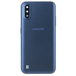 Задня частина корпусу Samsung Galaxy A01 SM-A015 Blue (з склом камери)