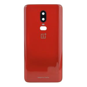 Задня частина корпусу OnePlus 6 Red (з склом камери)