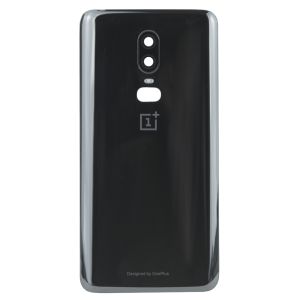 Задня частина корпусу OnePlus 6 Black (з склом камери)