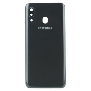 Задня частина корпусу Samsung Galaxy A30 SM-A305 Black (з склом камери)