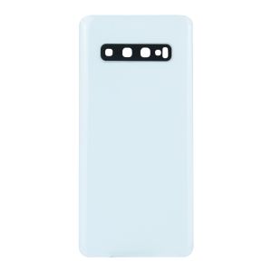 Задня частина корпусу Samsung Galaxy S10 SM-G973 White (з склом камери)