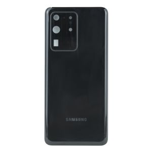 Задня частина корпусу Samsung Galaxy S20 Ultra SM-G988 Black (з склом камери)