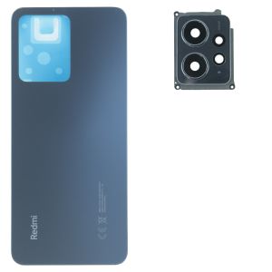 Задня частина корпусу Xiaomi Redmi Note 12 4G Onyx Gray (з склом камери)