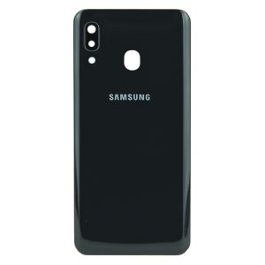 Задня частина корпусу Samsung Galaxy A20 SM-A205 Black (з склом камери)