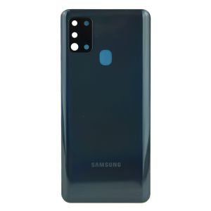 Задня частина корпусу Samsung Galaxy A21S SM-A217 Black (з склом камери)
