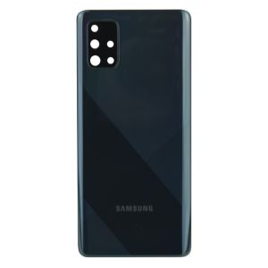 Задня частина корпусу Samsung Galaxy A71 2020 SM-A715 Black (з склом камери)