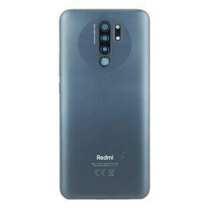 Задня частина корпусу Xiaomi Redmi 9 Grey (Black) (з склом камери)