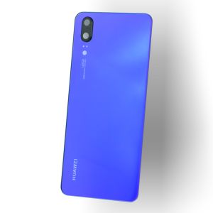 Задня частина корпусу Huawei P20 Blue (з склом камери)
