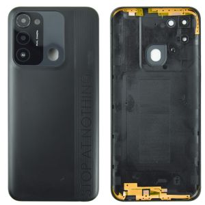 Задня частина корпусу Tecno Spark 8C Magnet Black (з склом камери)