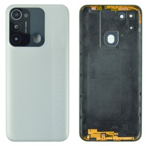 Задня частина корпусу Tecno Spark 8C Diamond Gray (з склом камери)
