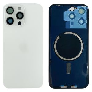 Кришка задня iPhone 15 Pro Max White Titanium (з рамкою) Original (PRC)