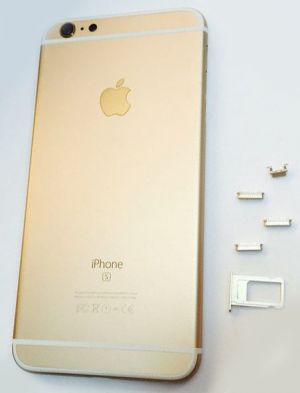 Корпус iPhone 6S Plus (з кнопками та SIM-лотком) Champagne Original (PRC)