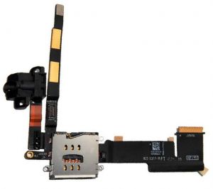 Шлейф iPad 3 з роз'ємом гарнітури та sim-тримачем (A1416/A1430/A1403)