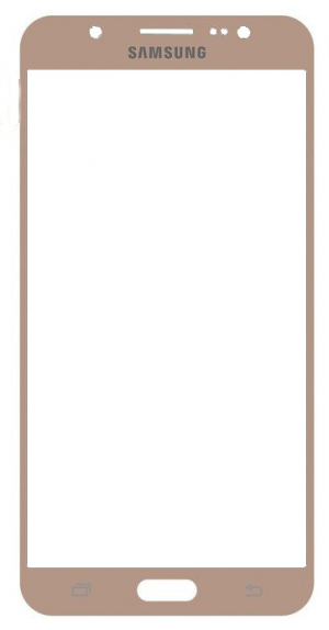 Скло дисплея Samsung Galaxy J7 2016 SM-J710 Gold (для переклеювання)