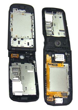 Шлейф Nokia 2720 Fold + з механізмом обертання мех. и Середня частина Original
