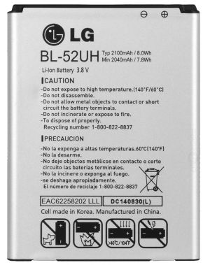 Акумулятор BL-52UH (2100 mAh) для LG D280 / D285 / L65 / H420 / H422 / MS323