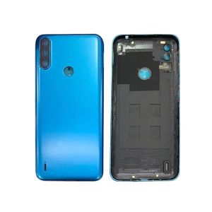 Задня частина корпусу Motorola Moto E7 Power / E7i Power Blue (з склом камери)