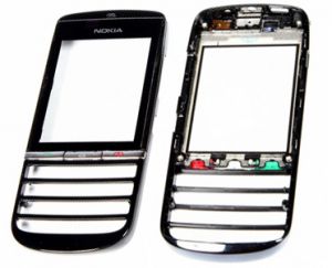 Тачскрін Nokia 300 з рамкою и кнопками б/у Black