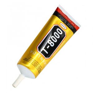Клей Силіконовий T-8000 (110 ml) прозорий, металевий дозатор
