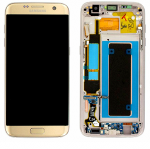 Дисплей Samsung Galaxy S7 Edge SM-G935 OR 100% (Service Pack) with frame Gold