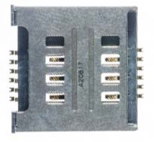 SIM Конектор для LG P715 Optimus L7 II Dual / D285 / D325 / D380 / E450 SIM1 + SIM2