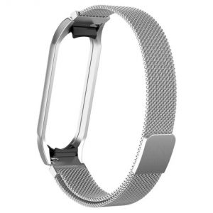 Металевий ремінець Milanes Loop для Xiaomi Mi Band 5 / Mi Band 6 Pale
