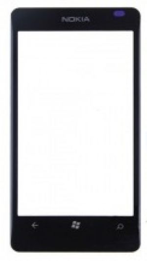 Скло дисплея Nokia Lumia 800 Black (для переклеювання / RM-801)