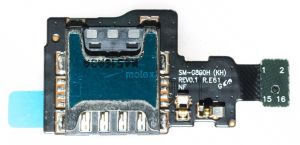 Шлейф Samsung Galaxy S5 Mini G800H (2 SIM) SIM and mmC Original