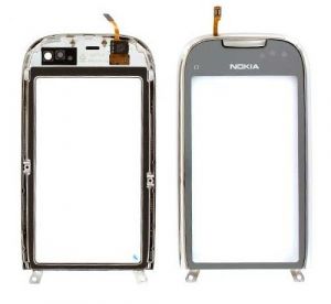 Тачскрін Nokia C7 Silver ( з рамкою)