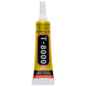 Клей Силіконовий T-8000 (15 ml) прозорий, пластиковий дозатор
