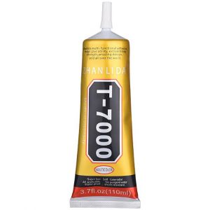 Клей Силіконовий T-7000 (110 ml) чорний, металевий дозатор