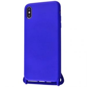 Чохол (Lanyard Case) для iPhone Xs Max зі шнурком Ultramarine