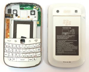 Задня частина корпусу BlackBerry 9900 Bold White Complete Original, Уцінка