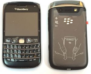 Задня частина корпусу BlackBerry Bold 9790 Black Complete Original