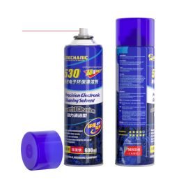 Спрей чистки чутливої електроніки Mechanic 530 (600 мл.) (Синій)