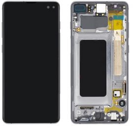 Дисплей Samsung Galaxy S10 Plus SM-G975 OR 100% (Service Pack) with frame Silver
