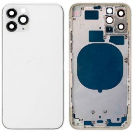 Корпус iPhone 11 Pro Max (с кнопками и SIM-локтом) Silver Original (PRC)